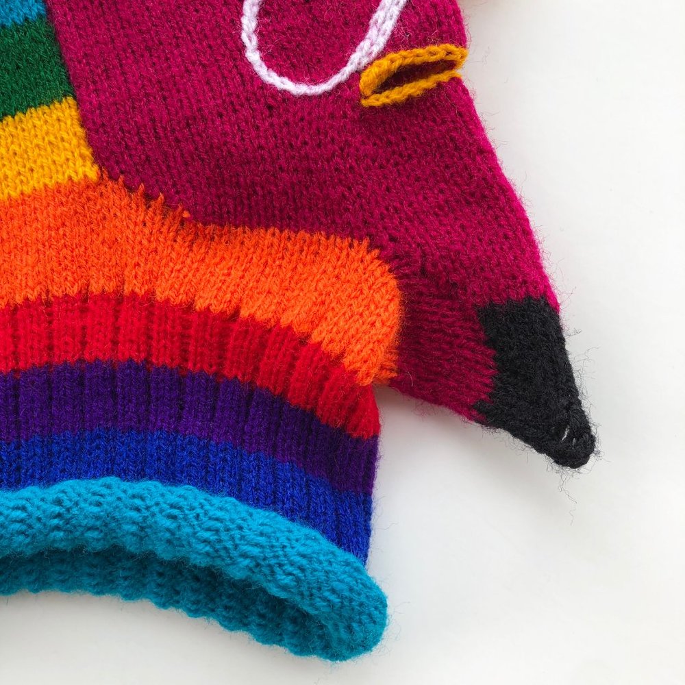 Peruvian Rainbow Devil Balaclava / Ski Mask - Picture 11 of 14